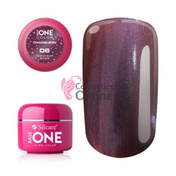 Gel UV Base One cameleon cu reflexii Midnight Rose 5g